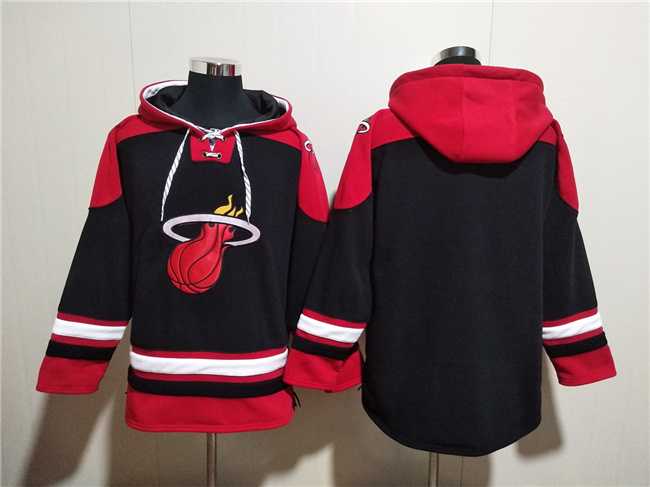 Men's Miami Heat Blank Black Ageless Must-Have Lace-Up Pullover Hoodie,We sell and wholesale Men's Miami Heat Blank Black Ageless Must-Have Lace-Up Pullover Hoodie on line form chian!